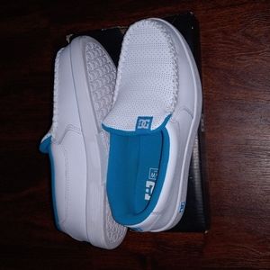 Women's White DC VILLAIN Slip-On Casual Shoe